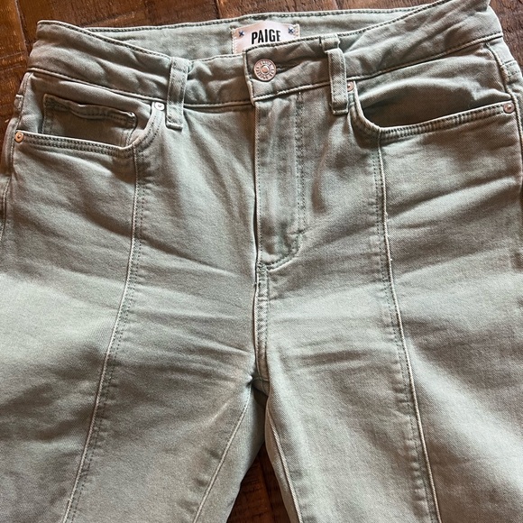 PAIGE Mint Green Trousers - Picture 1 of 12
